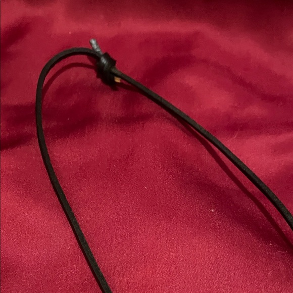 Hand Crafted Black and Gold Cross Necklace - Picture 6 of 9